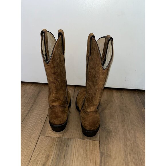Durango Tan Leather Western Cowboy Boots Size 6.5 M Womens - Picture 4 of 11